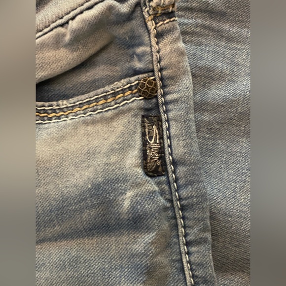 Silver Jeans Tuesday Low Skinny Joga Jeans Lighter Blue Wash Size W26 L31 - Picture 7 of 16
